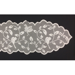Bird & Branch Lace Table Runner Ivory 13" x 96"